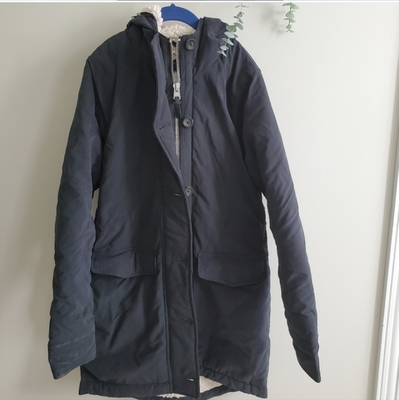 Abercrombie and Fitch Sherpa Lined Military Jacket - Picture 4 of 4